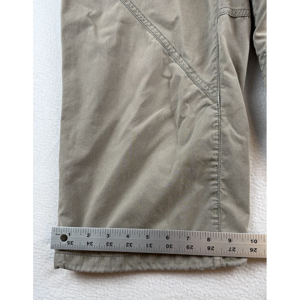 Eddie Bauer Sport Pants Womens 12 Brown Capri Outdoor Hiking Cropped Cargo Nylon - Picture 7 of 15